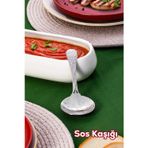 Porsima 5216 Metal Gümüş Sos Kaşığı 13cm