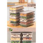 Porsima 5311 12li Buzdolabı ve Difriz Düzenleyici Organizer Mikrodalga Derin Dondurucu Buzluk Saklama Kabı