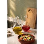 Porsima 5323 2li Borosilikat Cam Ibrik Model Zeytinyağ Şişesi Takımı - 2li Yağlık ve Sirkelik Seti 750ML+750ML