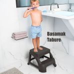 Porsima Ak-642 Basamaklı Tabure Merdiven Çocuk Taburesi Bitter