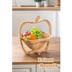 Porsima Bambu Meyve Sepeti , Çok Amaçlı Ekmeklik , Ekmek Sepeti 30x23,5