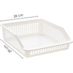 Porsima Çok Amaçlı Buzdolabı İçi Düzenleyici Sebze Meyve Organizer Sepet Tek Parça Plastik 29x26 cm
