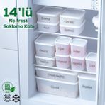 Porsima Etiketli 14 Lü Çok Amaçlı -20°c Derin Dondurucu Gıda Erzak Saklama Kabı Seti - 14 Adet