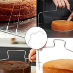 Porsima Ivo-pst156 2 Telli Paslanmaz Ayarlanabilir Pasta Kesici Kek Katmanı Dilimleme Teli Çelik