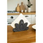 Porsima L-0344 Dekoratif Kağıt Havluluk Masa Üstü Havlu Kağıtlık Peçetelik 4x12cm Siyah, L-0344