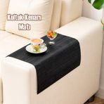 Porsima Lm-2005 Bambu Koltuk Matı Ahşap Kanepe Koltuk Kenarı Sehpa Yan Sehpa Katlanabilir Koltuk Kenarı Tepsisi 37x68cm Siyah