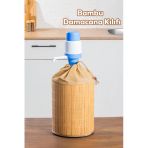 Porsima Pbt-592 Bambu Damacana Kılıfı Kumaş Korumalı İpli Hasır Kılıf 35 42Cm 19Lt Hasır