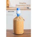 Porsima Pbt-592 Bambu Damacana Kılıfı Kumaş Korumalı İpli Hasır Kılıf 35*42cm 19lt