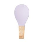Porsima PBT-718-3 Bambu Saplı Silikon Kirli Kepçe Kaşıklık Altlığı Kepçe ve Kaşık Nihalesi Lila