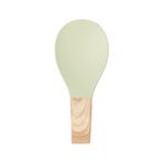 Porsima PBT-718 Bambu Saplı Silikon Kirli Kepçe Kaşıklık Altlığı Kepçe ve Kaşık Nihalesi Yeşil