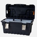 Port-Bag SE.02 18 inç Strongo Eko Metal Kilitlli Siyah Plastik Takım Çantası