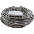 Port Internet Hub Hup Çoğaltıcı Dağıtıcı Çoklama Ethernet Siviç+2*5 Metre Cat 6 Kablo