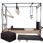 Port Pilates Combo Cadillac Reformer Siyah Set