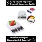 Portable Scale 10kg Kapasiteli Dijital Hassas Terazi Otomatik Kapanma Özellikli Tartı