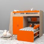 Portakal Elite Dolaplı Ranza Mdf - Beyaz - 100 x 100 cm