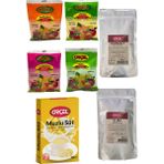 Portakal +Muzlu Süt +Karadut +Elma + Kivi +Limon +Kuşburnu Aromalı Içecek Tozu Oralet 7 Adet