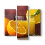 Portakal Suyu Tablosu 96 x 90-3 Parçalı
