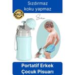 Portatif Erkek Çocuk Pisuarı Lazımlık Çiş Eğitimi Taşınabilir Acil Taşınabilir Mavi Oğlan Tuvalet