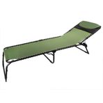 Portatif Katlanır Koltuk Sandalyesi, Veranda, Ofis ve Dış Mekan Kullanımı için Hafif Tek Kişilik Yatak Stabilize Tasarımlı 190 x 58 x 33 cm