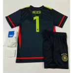 Portego Almanya Euro 2024 Manuel Neuer Kaleci Çocuk Forması 3'lü Set - 5 - 6 Yaş - Siyah