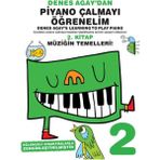 Portemem Müzik Eğitim Malzemeleri Denes Agay'dan Piyano Çalmayı Öğrenelim 2. 64 Sayfa Eğlenceli Kitap