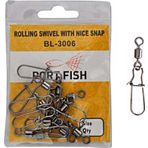 Portfish Rolling Swivel With Nice Snap Klipsli Fırdöndü - No:7