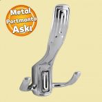 Portmanto Aski Metal Vestiyer Duvar Dolap Elbise Askisi Krom Mobilya Kapi Askiligi Aparati Aski