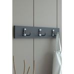 Portmanto Duvar Askılığı Elbise Askılığı Antrasit ASKI-004-4 - 35 cm