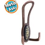 Portmanto Vestiyer Duvar Kapı Askısı Metal Dolap Elbise Askılığı Antik Bakır Askı
