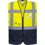 Portwest C 476 Reflektörlü Mühendis Yeleği (Sarı/lacivert) - Renkli - 3XL