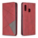 Posanter Samsung Galaxy A10E/A20E ile uyumlu, deri cüzdan kapaklı cep telefonu kılıfı, kapaklı kılıf, 360 derece TPU darbeye dayanıklı kılıf [manyetik, kart bölmesi, stant fonksiyonu] (kırmızı)