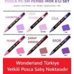 Posca Pc-5m 6’lı Kalem Seti - Doğa Renkleri (Klasik Seri)