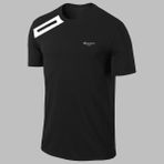 Poseidon Storm Yeni Seri Erkek Siyah Dri-Fit Kumaş Bisiklet Yaka Kısa Kol Günlük Rahat T-Shirt S-3xl - 2XL