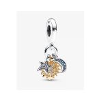 Poseidons Jewellery Gökyüzü Üçlü Güneş Ay Yıldız S925 Gümüşsallantılı Charm