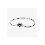 Poseidons Jewellery Gümüş Moments Sonsuz Kalp Klipsli Yılan Zincir Bileklik