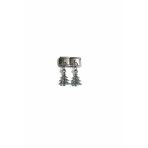 Poseidons Jewellery Taşlı Çam Ağacı Figürlü İtalyan Charm – Çelik Bileklik Uyumlu Sallantılı Charm