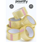 Poşetify 45Mm X 100 Metre Koli Bandı | Güçlü Yapışkanlı Şeffaf Paketleme Bandı | 84’Lü Set