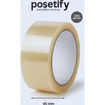 Poşetify 45Mm X 100 Metre Koli Bandı | Güçlü Yapışkanlı Şeffaf Paketleme Bandı | Tekli