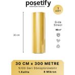 Poşetify Streç Film 30 cm X 300 metre 8 Mikron Gıda ve Paketleme Streci Dayanıklı ve Esnek Ambalaj