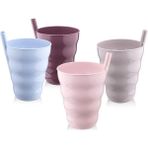 Poşetli Pipetli 3'lü Bardak Ur 3181 - 0 - Siyah