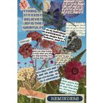 Positive Reminders and Pressed Flowers Journal/Drawing: 9 is
