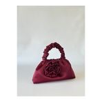 posst bag Bordo Güllü Portföy Abiye El Çantası