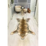 Post Desenli Lazer Kesim Dijital Baskı Kaymaz Taban Halı H0452 Renkli 80 X 300