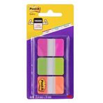 Post-it Kalın Polyester Mor Yeşil Turuncu 3 Renk 22 Adet Sert Seperatör