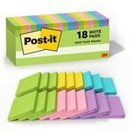 Post-it Notlar, 7,62 cm x 7,62 cm, 18 Yapışkan Not Defteri, Her Ped 100 Yaprak, Çiçekli Fantezi Koleksiyonu, Okul Malzemeleri ve Ofis Ürünleri