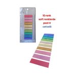 Post-it Sticky Notes Şeffaf Renkli Yapışkan Not Defteri Etiketi Yer Imleri