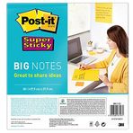 Post-it Super Sticky Big Notes BN11-EU kendinden yapışkanlı ekstra büyük yapışkanlı not kağıdı 279 x 279 mm – 1 not defteri, her biri 30 yaprak, ultra sarı