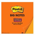 Post-it Süper Yapışkan Büyük Notlar, 28 cm x 28 cm, 1 Ped, 2 X Yapıştırma Gücü, Neon Turuncu (BN11O)