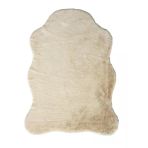 Post Touch Th001b Bej Halı Tavşan Tüyü Post Peluş Kürk Halı Yuvarlak Daire 160 X 220 Bej
