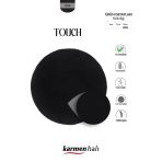Post Touch Th001s Siyah Halı Post Peluş Kürk Halı Yuvarlak Daire 160 X 160 Sıyah